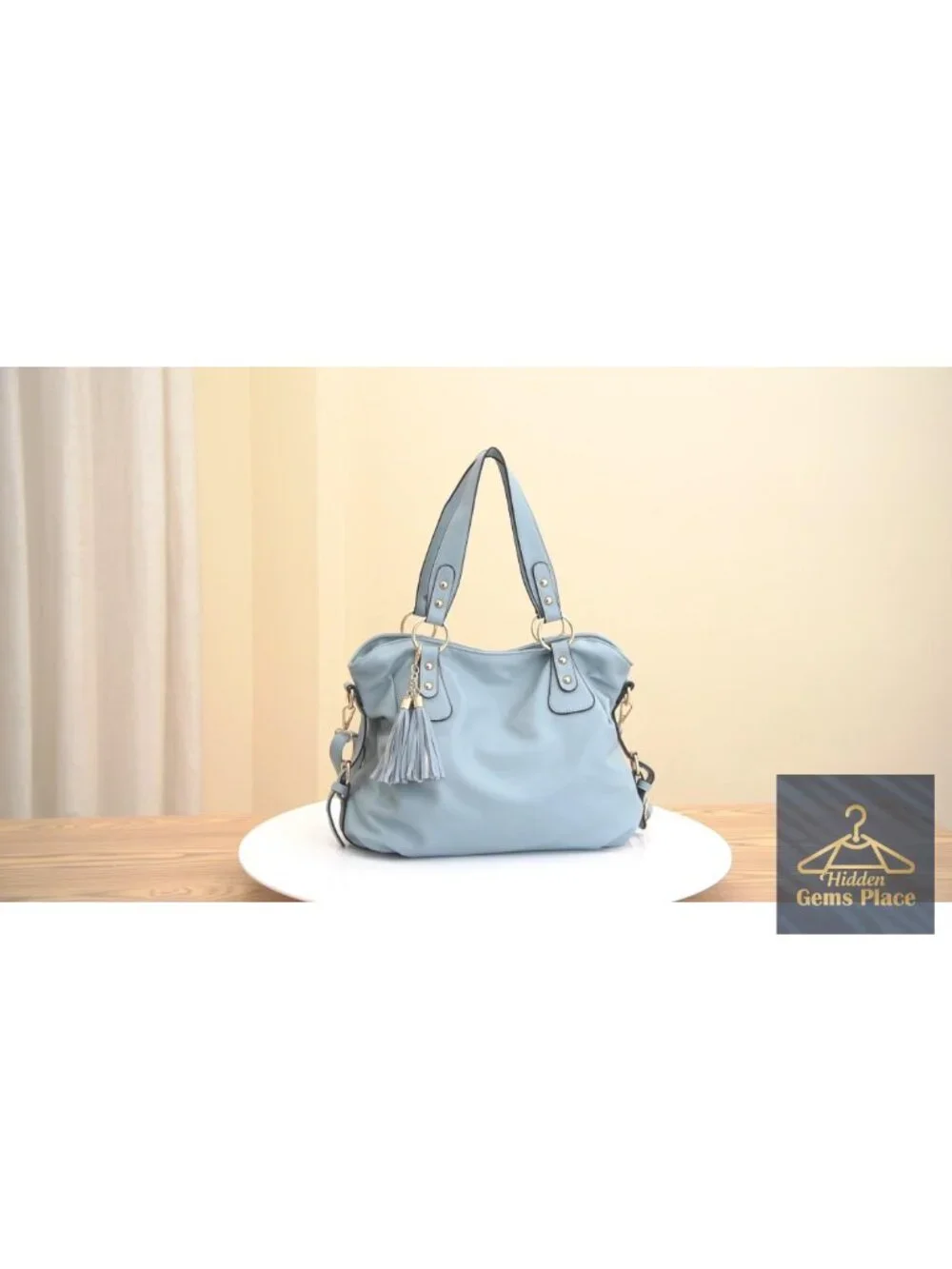4pcs Hobo Tote Handbag Set Soft Vegan Leather Large Capacity Detachable Strap
